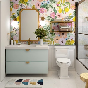 Цветная и яркая ванная комната: как преобразить санузел в Карасуке - karasuk.mebel54.com | фото
