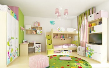 Детская комната Флёр (Белый/корпус Клен) в Карасуке - karasuk.mebel54.com | фото