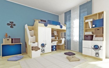 Детская комната Санни (Белый/корпус Клен) в Карасуке - karasuk.mebel54.com | фото
