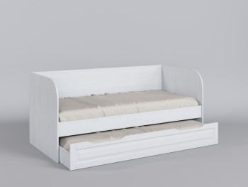 Диван-кровать Классика (Белый/корпус Выбеленное дерево) в Карасуке - karasuk.mebel54.com | фото