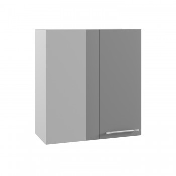 Гарда ПУ 650 шкаф верхний угловой (Белый Эмалит/корпус Серый) в Карасуке - karasuk.mebel54.com | фото