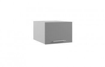 Корато ГПГФ 500 шкаф верхний горизонтальный с фрезеровкой (Кварц черный/корпус Серый) в Карасуке - karasuk.mebel54.com | фото