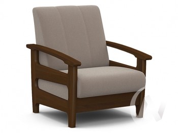Кресло для отдыха Омега (орех лак/CATANIA COCOA) в Карасуке - karasuk.mebel54.com | фото