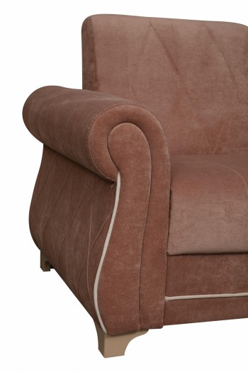 Кресло для отдыха "Порто" (велюр киви корица / микровельвет крем) в Карасуке - karasuk.mebel54.com | фото