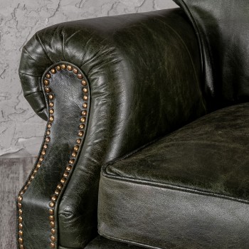 Кресло кожаное Лофт Аристократ (ширина 1070 мм) в Карасуке - karasuk.mebel54.com | фото