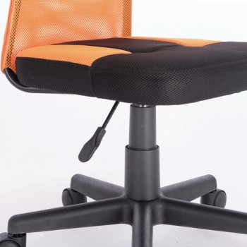 Кресло компактное BRABIX Smart MG-313 (черный, оранжевый) в Карасуке - karasuk.mebel54.com | фото