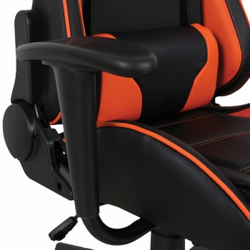 Кресло компьютерное BRABIX GT Racer GM-100 (черный, оранжевый) в Карасуке - karasuk.mebel54.com | фото