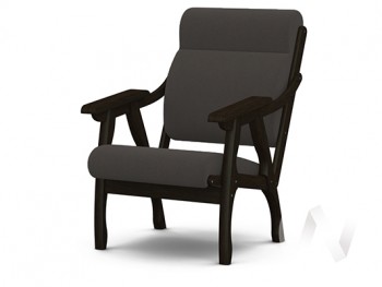 Кресло Вега-10 (венге лак/ULTRA GRAFIT) в Карасуке - karasuk.mebel54.com | фото