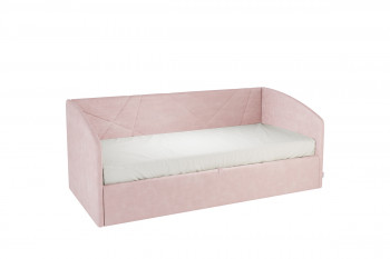 Кровать 0.9 Бест Софа (Нежно-розовый велюр) в Карасуке - karasuk.mebel54.com | фото
