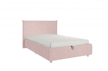 Кровать 1,2 Квест (Нежно-розовый велюр/под-мех) в Карасуке - karasuk.mebel54.com | фото