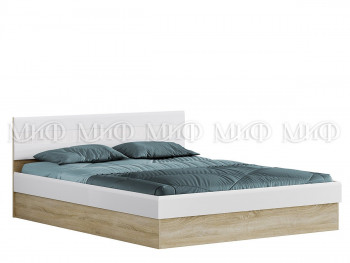 Кровать 1,4 спальня Фортуна (Дуб сонома/белый глянец) в Карасуке - karasuk.mebel54.com | фото