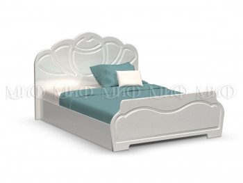 Кровать 1,4м Гармония (Белый/Белый глянец) в Карасуке - karasuk.mebel54.com | фото