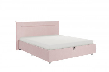 Кровать 1,6 Альба (Нежно-розовый велюр/под-мех) в Карасуке - karasuk.mebel54.com | фото
