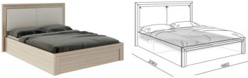 Кровать 1,6 Глэдис (М32) с подъемным механизмом Распродажа в Карасуке - karasuk.mebel54.com | фото