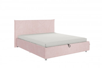 Кровать 1,6 Квест (Нежно-розовый велюр/под-мех) в Карасуке - karasuk.mebel54.com | фото