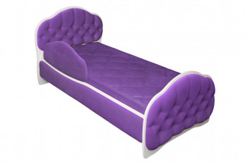 Кровать 160 Гармония 32 Фиолетовый (мягкий бортик) в Карасуке - karasuk.mebel54.com | фото