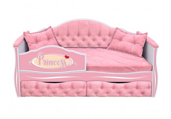 Кровать 160 серии Иллюзия 2 ящика 15 Бледно-розовый (подушки) в Карасуке - karasuk.mebel54.com | фото
