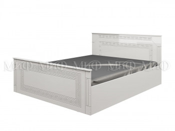 Кровать Афина-1 1,4 м (Белый/Белый глянец) в Карасуке - karasuk.mebel54.com | фото