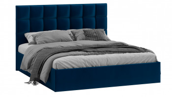 Кровать без ПМ «Эмбер» Велюр Confetti/Blue в Карасуке - karasuk.mebel54.com | фото