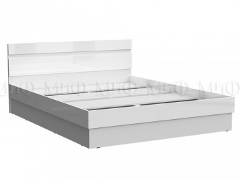 Кровать Челси 1400 (Белый/Белый глянец) в Карасуке - karasuk.mebel54.com | фото