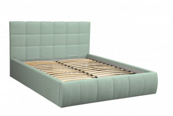 Кровать "Диана" ш. 1400 (Н=1010мм) (жаккард аква) в Карасуке - karasuk.mebel54.com | фото