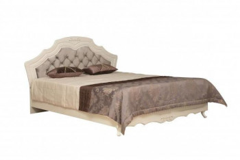 Кровать двойная "Кантри" (вудлайн кремовый/патина/ортопед/1820) в Карасуке - karasuk.mebel54.com | фото