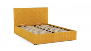 Кровать Гамма ш. 1400 (без основания для хранения) (велюр тенерифе куркума) в Карасуке - karasuk.mebel54.com | фото