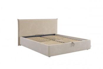 Кровать с подъемным механизмом Лада 160х200 см (графит (велюр)) в Карасуке - karasuk.mebel54.com | фото