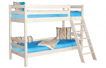 Кровать Соня вариант 10 двухъярусная с наклонной лестницей Лаванда в Карасуке - karasuk.mebel54.com | фото