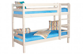 Кровать Соня вариант 9 двухъярусная с прямой лестницей Лаванда в Карасуке - karasuk.mebel54.com | фото