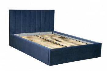 Кровать "Юнона" ш. 1600 (Н=1020мм) (ягуар нэви) в Карасуке - karasuk.mebel54.com | фото