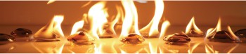 Кухонный фартук КМ 218 Огонь Камни абстракция в Карасуке - karasuk.mebel54.com | фото