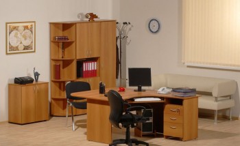 Мебель для персонала Рубин 42 Светлый миланский орех в Карасуке - karasuk.mebel54.com | фото