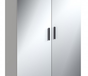 Милан СБ-3257 Шкаф 2 дверный Серый в Карасуке - karasuk.mebel54.com | фото