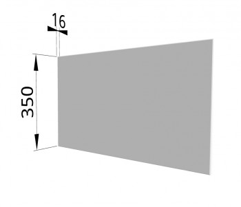 Панель торцевая (для шкафа горизонтального глубокого) ГПГ Ройс (Белый софт) в Карасуке - karasuk.mebel54.com | фото