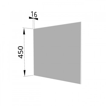 Панель торцевая (для шкафа горизонтального глубокого высокого) ГВПГ Ройс (Белый софт) в Карасуке - karasuk.mebel54.com | фото