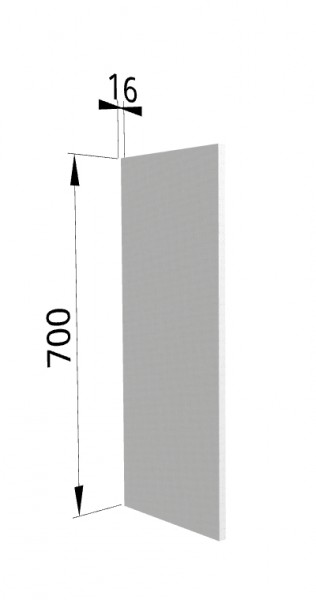 Панель торцевая (для шкафа верхнего высотой 700 мм) П Ройс (Маус софт) в Карасуке - karasuk.mebel54.com | фото