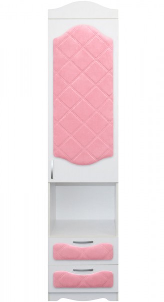 Пенал с ящиками серии Иллюзия 36 Светло-розовый в Карасуке - karasuk.mebel54.com | фото