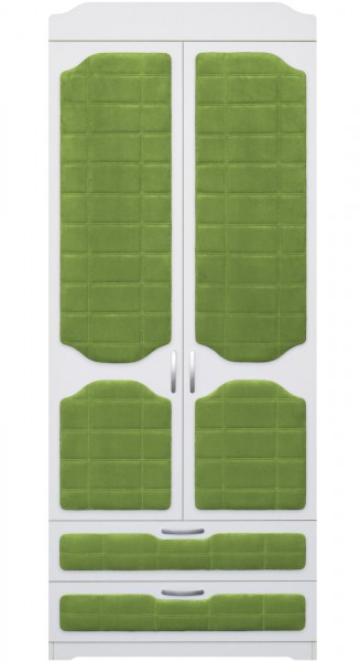 Шкаф 2-х створчатый с ящиками серии Спорт 76 Зелёный в Карасуке - karasuk.mebel54.com | фото