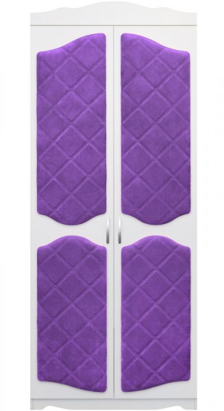 Шкаф 2-х створчатый серии Иллюзия 32 фиолетовый в Карасуке - karasuk.mebel54.com | фото