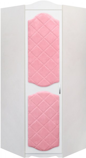 Шкаф угловой Иллюзия 36 Светло-розовый в Карасуке - karasuk.mebel54.com | фото