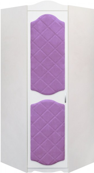 Шкаф угловой Иллюзия 67 Светло-фиолетовый в Карасуке - karasuk.mebel54.com | фото