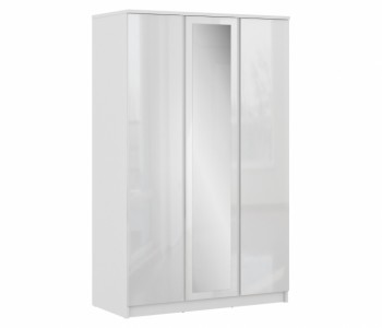 Шкаф 3-х дверный СБ-2493 Медея (Белый/Белый глянец) в Карасуке - karasuk.mebel54.com | фото