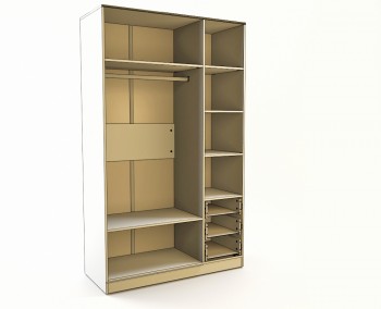 Шкаф 3-х створчатый с ящиками Грэйси (Розовый/Серый/корпус Клен) в Карасуке - karasuk.mebel54.com | фото