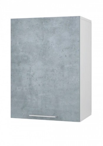 Шкаф 45 с фасадом Лофт (Камень Оленна/Белый) в Карасуке - karasuk.mebel54.com | фото