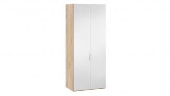 Шкаф для одежды с 2 зеркальными дверями «Эмбер» Яблоня Беллуно в Карасуке - karasuk.mebel54.com | фото