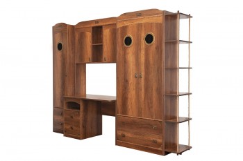 Шкаф комбинированный для белья «Навигатор» (Дуб Каньон) в Карасуке - karasuk.mebel54.com | фото