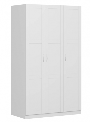 Шкаф трехдверный Пегас сборный белый в Карасуке - karasuk.mebel54.com | фото