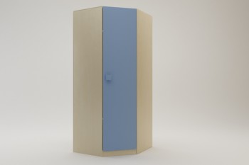 Шкаф угловой (угловая секция) Скай (Синий/корпус Клен) в Карасуке - karasuk.mebel54.com | фото