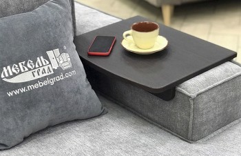 Столик накладка Дени для подлокотников шириной 150-200 мм Кофе структурный матовый в Карасуке - karasuk.mebel54.com | фото